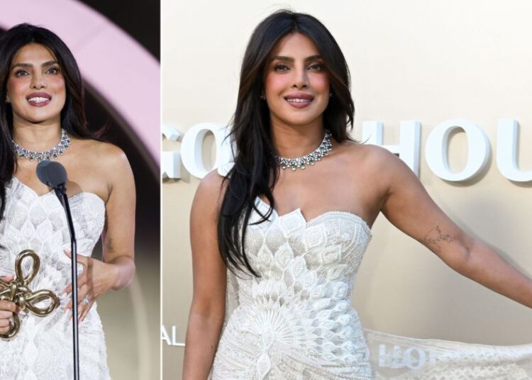 Priyanka Chopra Jonas transforma Chikankari de 20 anos em alta-costura