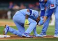 Royals 3B Maikel Garcia sai com lesão no tendão da coxa
