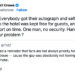 Russell Crowe responde a um vídeo viral dele alertando quem busca autógrafos para recuar