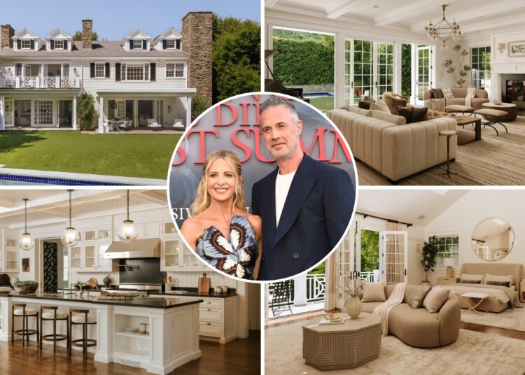 Sarah Michelle Gellar e Freddie Prinze Jr. listam a casa de Los Angeles por US $ 10,5 milhões