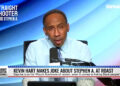 Stephen A. Smith admite que 'doeu como o inferno' que Kevin Hart o listou no 'Monte Rushmore do Racismo' durante o Roast