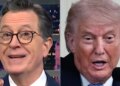 Stephen Colbert provoca Trump com 8 letras para seu futuro