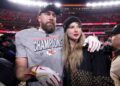 Taylor Swift e Travis Kelce vistos na cidade de Nova York antes do MDW