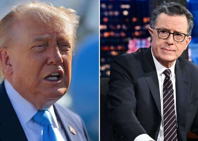 Trump tem uma ‘mensagem’ para Stephen Colbert antes do final do show – Celebrity News – Entretenimento