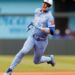 faz um home run dentro do parque na vitória do Royals por 5 a 1