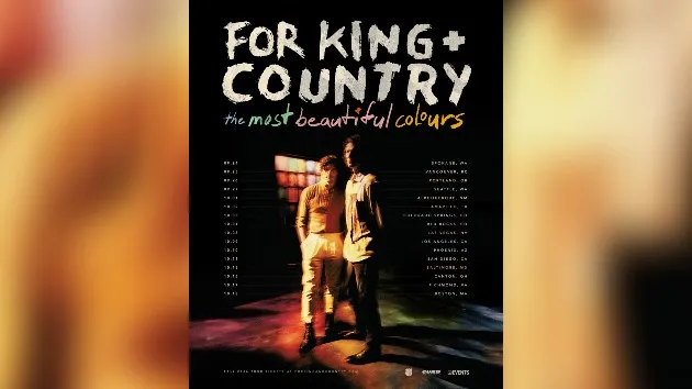 para KING + COUNTRY estrear novas músicas neste outono na The Most Beautiful Colors Tour