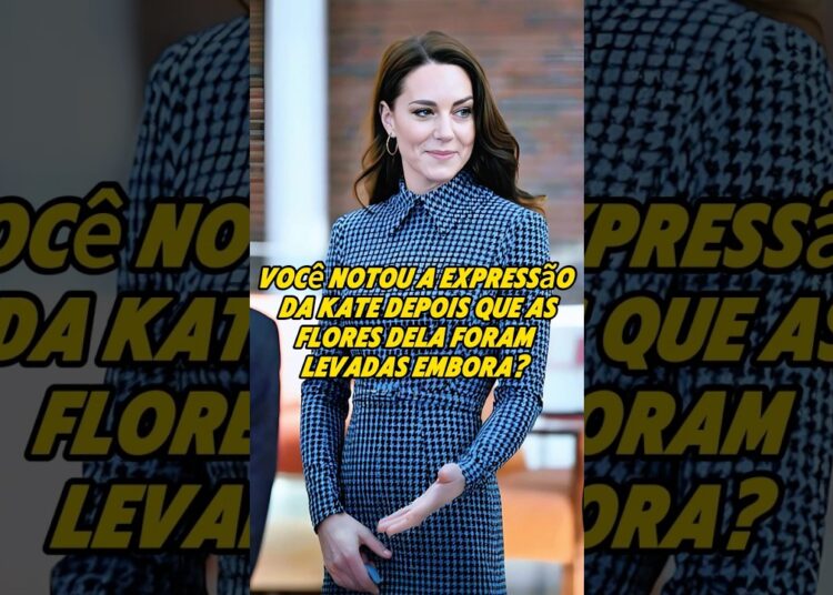 Você notou a expressão da Kate depois que as flores dela foram levadas embora? #royal #kate #funny
