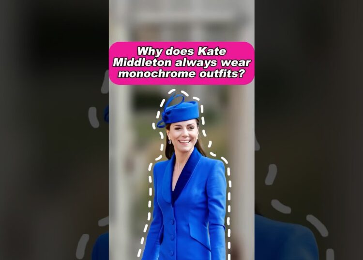Why does Kate Middleton always wear monochrome outfits? #kate #royal #princess