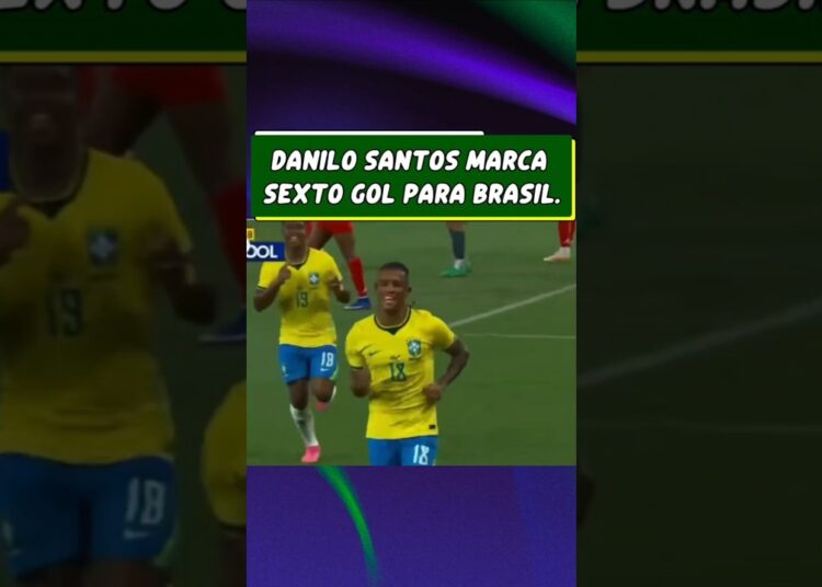 DANILO MARCA GOLAÇO APÓS PASSE DE PAQUETÁ E BRASIL GOLEIA POR 6X2