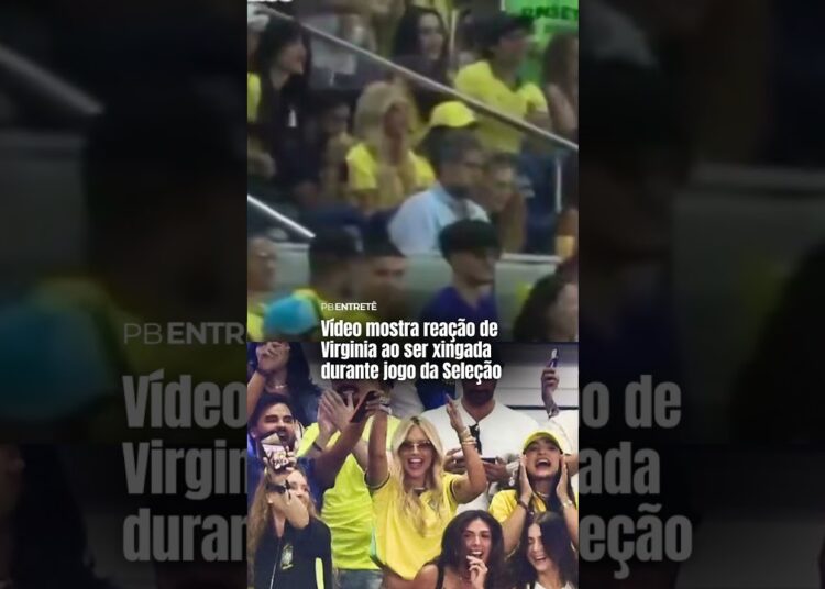 Vídeo mostra reação de Virginia ao ser xingada durante jogo da Seleção