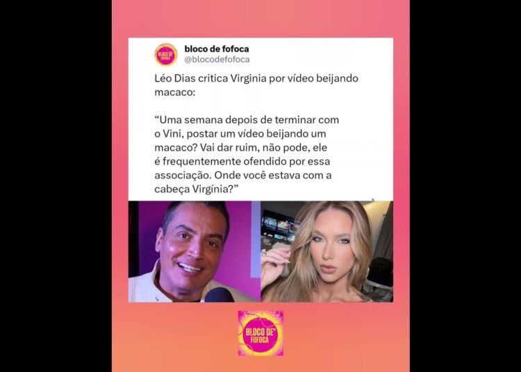 #leodias critica #virginia por vídeo beijando macaco.