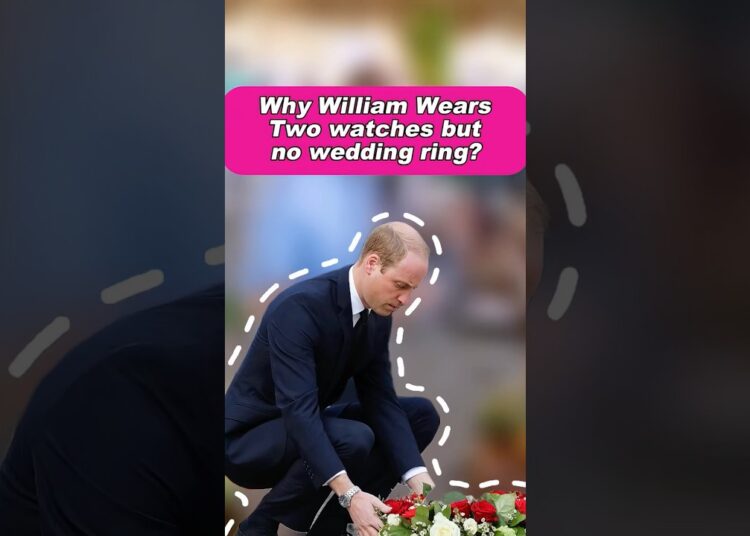 Why William Wears Two watches but no wedding ring?!? #royal #princewilliam #diana