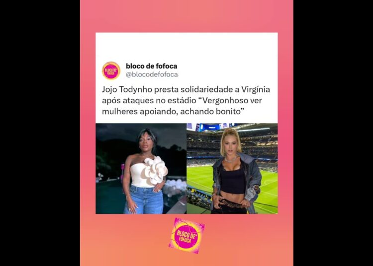 #jojotodynho  presta solidariedade a #virginia  após at4ques no estádio. #fofoca #fofocas