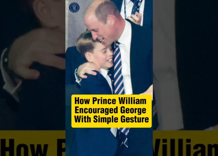 How Prince William Encouraged George Just With Simple Gesture💙 #royalfamily #fyp #princewilliam