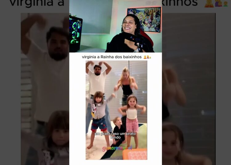 virginia mostrou quem manda na dança e os baixinhos roubaram a cena 😂 #shorts