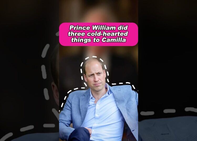 Prince William did three cold-hearted things to Camilla #william #camilla #prince #royal