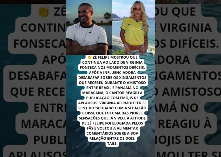 ZÉ FELIPE APOIA VIRGINIA APÓS POLÊMICA NO MARACANÃ!