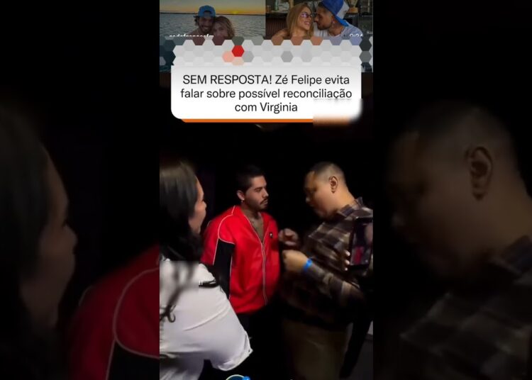 Zé Felipe evita falar sobre possível reconciliação com Virginia e mantém mistério