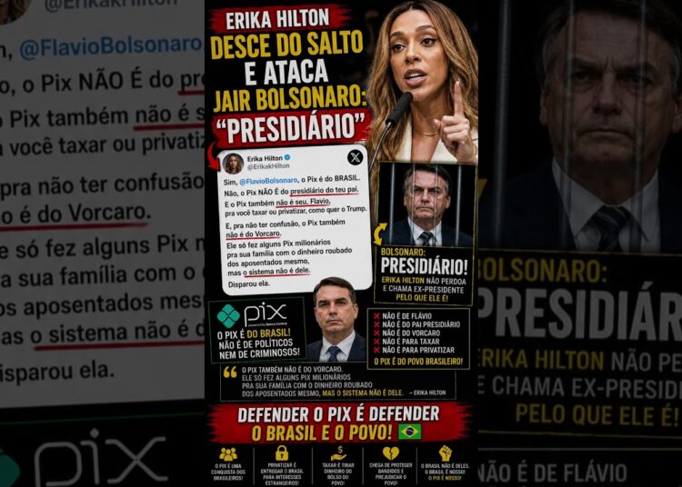 ERIKA HILTON REBATE FLÁVIO E ATACA BOLSONARO #bolsonaro #jairbolsonaro #politicalnews #erikahilton