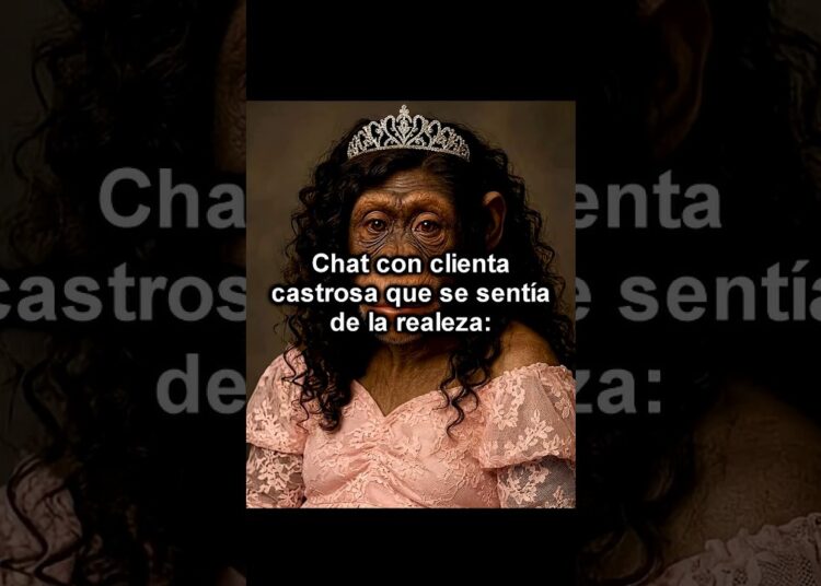 chat con clienta que se sentia de la realeza