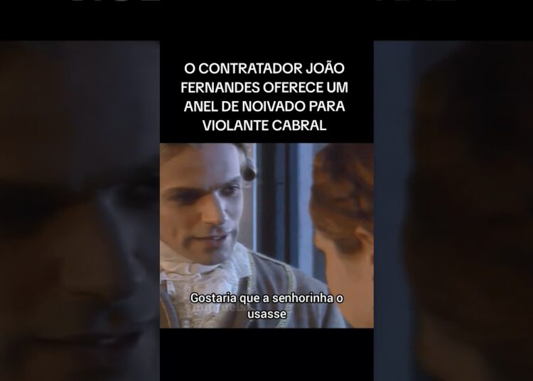 CONTRATADOR DÁ UM ANEL DE NOIVADO PARA VIOLANTE #xicadasilva #históriadobrasil #novela #realeza