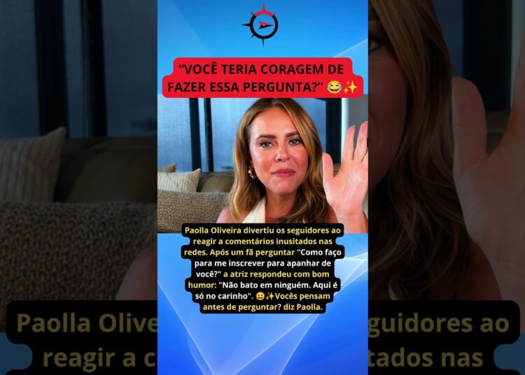 🔥 Fã faz pedido inusitado para Paolla Oliveira e a resposta dela viraliza na internet 😂