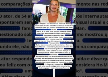 CARMO DALLA VECCHIA REAGE ÀS COMPARAÇÕES COM HE MAN E DIVERTE FÃS!
