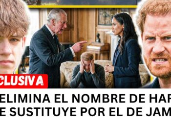 REY FURIOSO: Meghan culpa a la realeza por su fracaso, eliminan a Harry y James lo reemplaza hoy ya