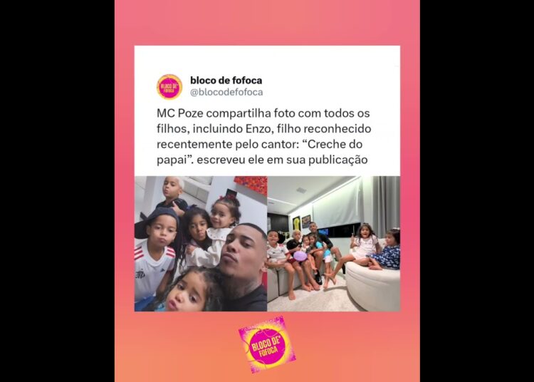 #mcpoze compartilha foto com todos os filhos. #mcpozedorodo #fofoca #fofocas