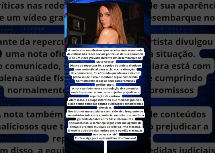 MAIARA SE PRONUNCIA APÓS ATAQUES E ACIONA A JUSTIÇA!