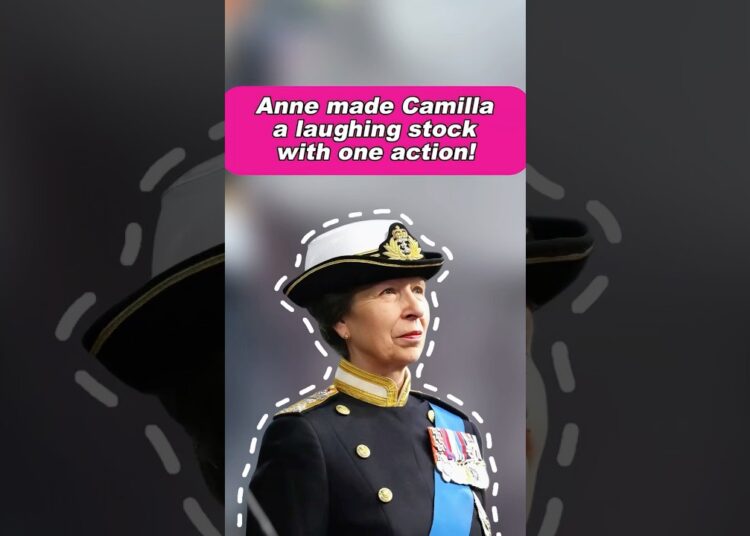 Anne made Camilla a laughing stock with one action!! #royal #queencamilla #princessanne