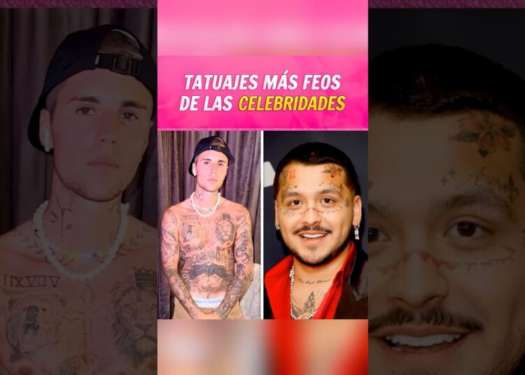 Tatuajes Más Feos de Las Celebridades.             #TatuajesFeos #Celebridades #AnuelAA #shortvideo