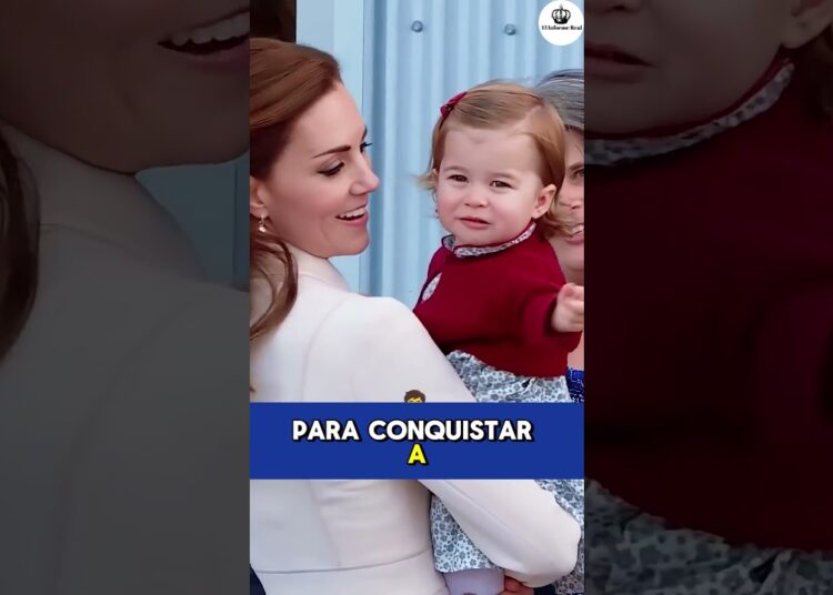 La princesa Charlotte hizo algo que rompió el protocolo real. #charlotte #realeza #kate