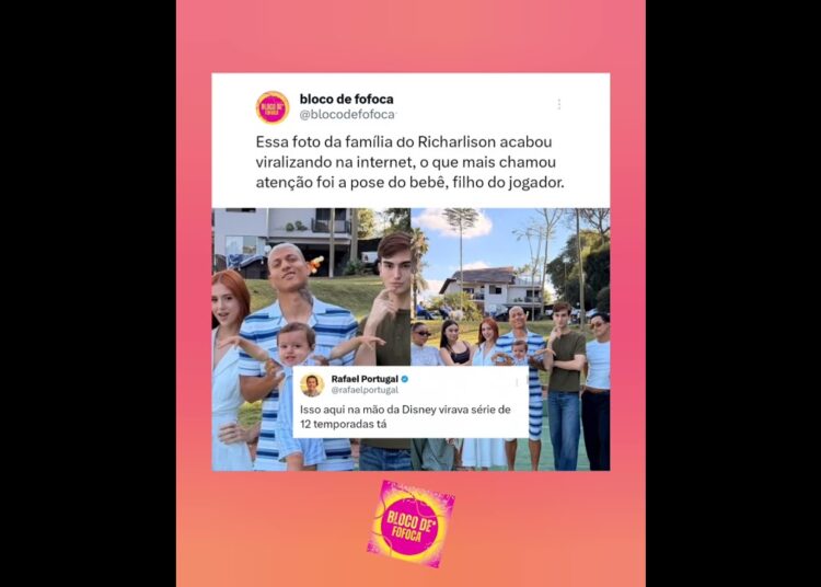 o #rafaelportugal que a família do #richarlison viraria uma série na mão da Disney kkkk. #fofoca