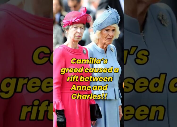 Camilla’s greed caused a rift between Anne and Charles!! #charles #camilla #anne #royal