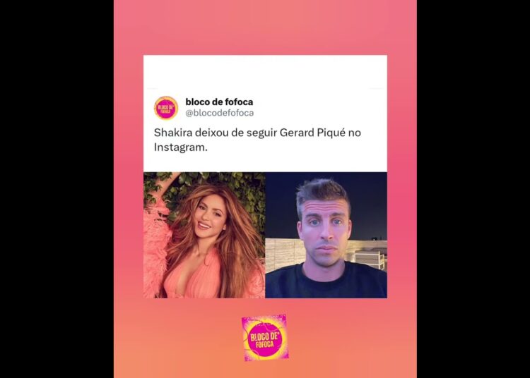 #shakira  deixou de seguir gerard piqué no Instagram. #gerardpiqué #piqué #fofocas #fofoca