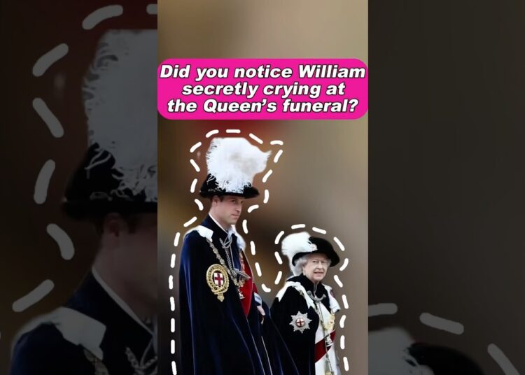 Did you notice William secretly crying at the Queen’s funeral? #fyp #royal #queenelizabeth2 #prince