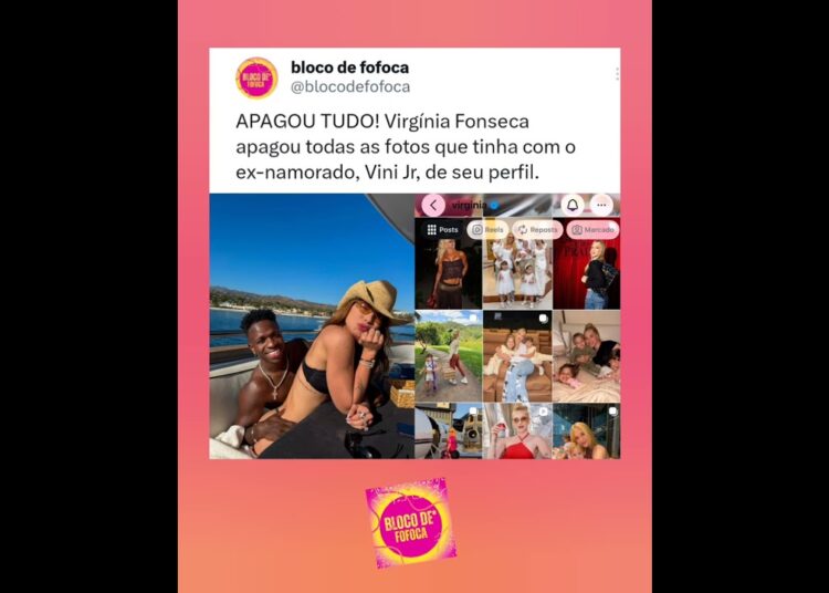 #virginia apagou todas as fotos que tinha com o ex-namorado, #vinijr, de seu perfil.#fofoca #fofocas