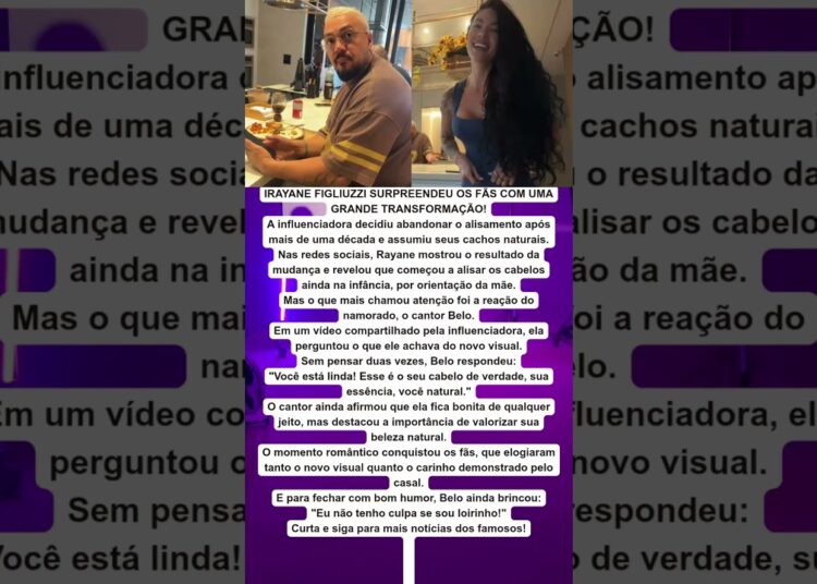 😍✨ BELO REAGE AO NOVO VISUAL DA NAMORADA E ENCANTA A WEB!