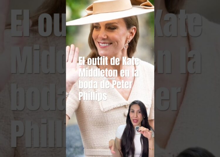 El outfit de Kate Middleton en la boda de Peter Phillips #realeza #katemiddletonfashion