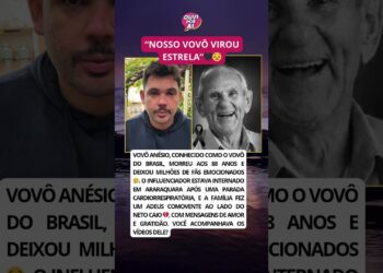 VOVÔ ANÉSIO morre aos 88 anos e emociona o Brasil