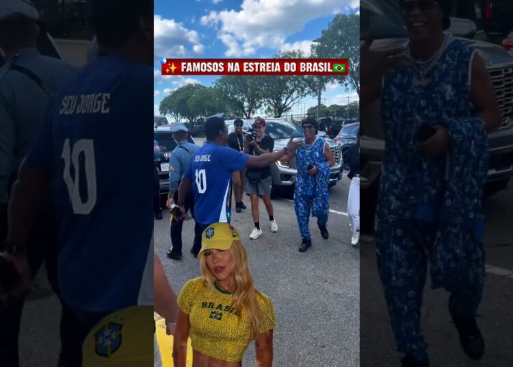 Famosos que foram à estreia da Seleção Brasileira na Copa do Mundo ✨#selecaobrasileira#copadomundo