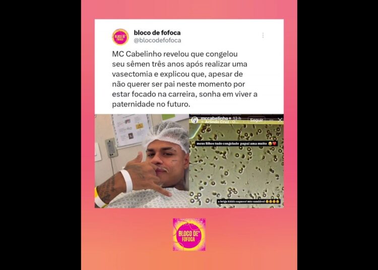 #mccabelinho  revelou que congelou seu sêmen três anos após realizar uma vasectomia.#fofoca #fofocas