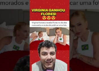 VIRGINIA GANHOU FLORES 🎴 #fofocas #noticias #famosos #virginia #vinijr #shorts