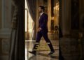 Estilo Masculino Roxo e Dourado – A Realeza Moderna que Vai Te Surpreender 👑 Luxo Revelado
