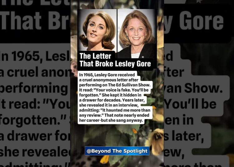 Words that almost silenced a star.Lesley Gore #stories #hollywood #celebrities