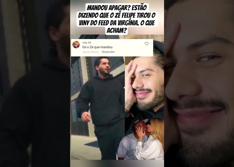 Foto do Viny apagada? O Zé Felipe estaria por trás disso?