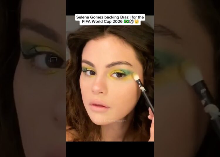 Selena Gomez Picks Brazil for World Cup 2026?! 🇧🇷🔥 #selenagomez #brazil #fifaworldcup2026 #fyp