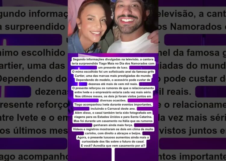 💍😱 IVETE SANGALO PRESENTEIA NOVO NAMORADO COM ANEL DE LUXO E WEB REAGE!