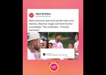 #neymar  reage com bom humor a novidade que vai ser papai : “Vou endoidar… 4 lindas meninas”.